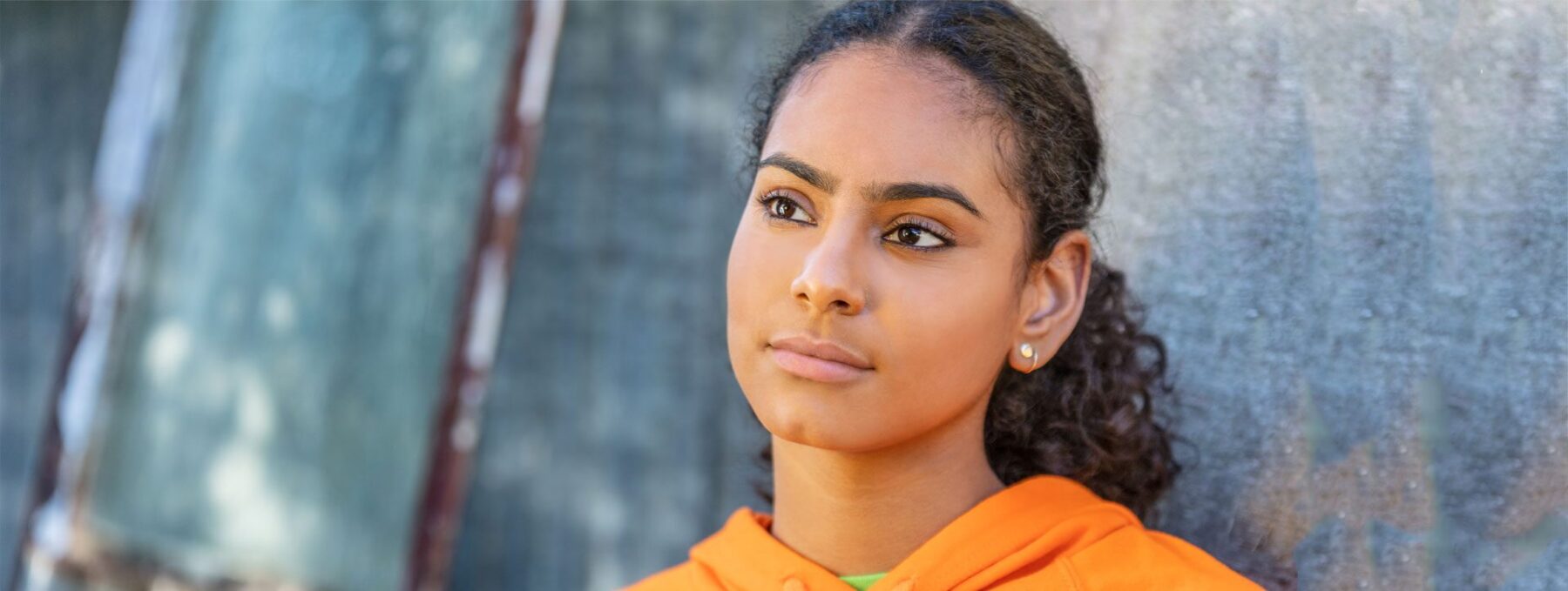 A young woman thinking about having a STD test